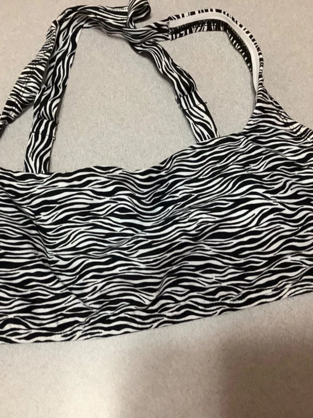 Zebra style brallette for either swimming or personal use NEW XXL